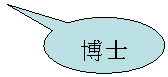 椭圆形标注: 博士